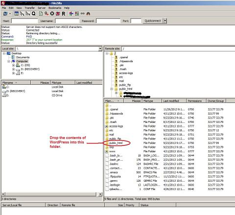 Filezilla FTP